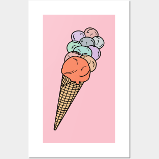 Ice cream Posters and Art